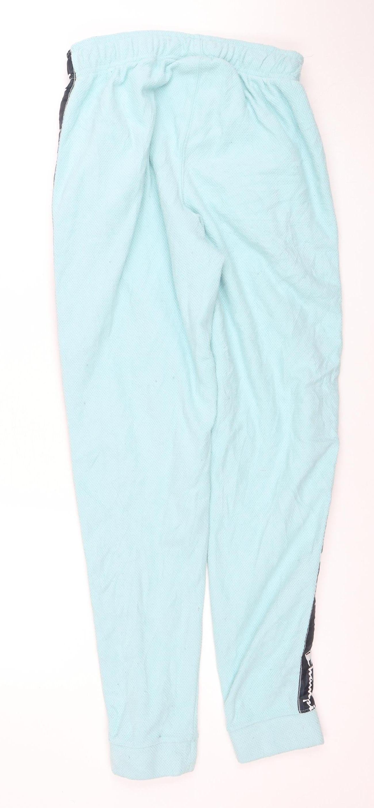 Champion Women's Blue Small Jogger Track Pants with Side Stripe