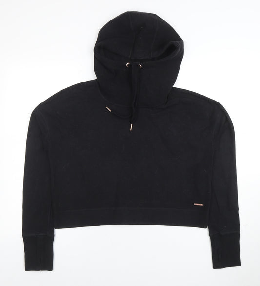 Sweaty Betty Womens Black Hooded Pullover Hoodie Size M