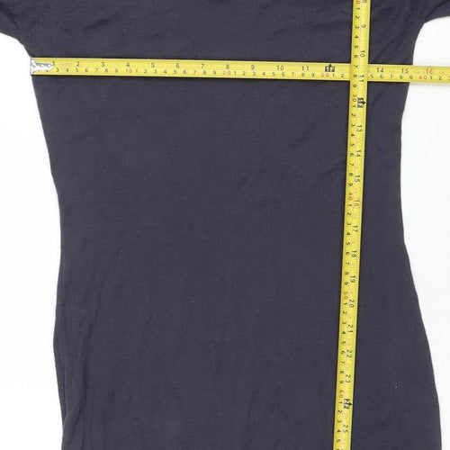 Class Tricot Women Black Viscose Knit Bodycon Dress Size S