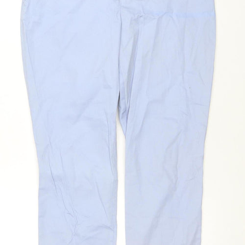 Dorothy Perkins Women Blue Chino Trousers Size 8 Slim Fit