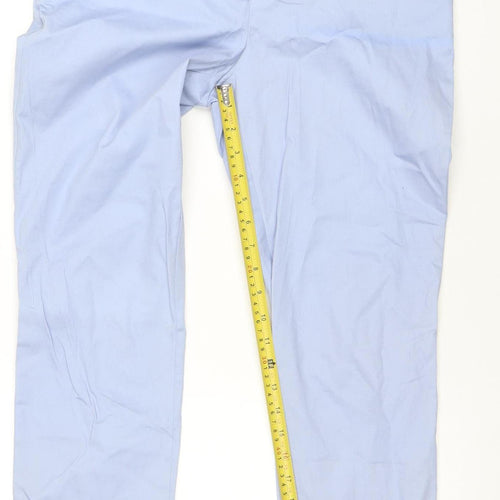Dorothy Perkins Women Blue Chino Trousers Size 8 Slim Fit