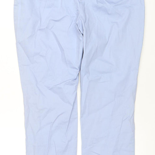 Dorothy Perkins Women Blue Chino Trousers Size 8 Slim Fit