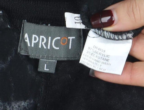 Apricot Women’s Black Geometric Lace Tank Dress L