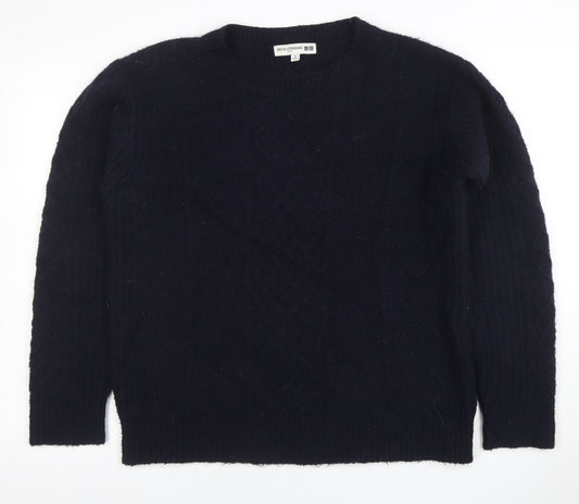 Uniqlo Ines de la Fressange Men's Black Wool Blend Cable-Knit Jumper M