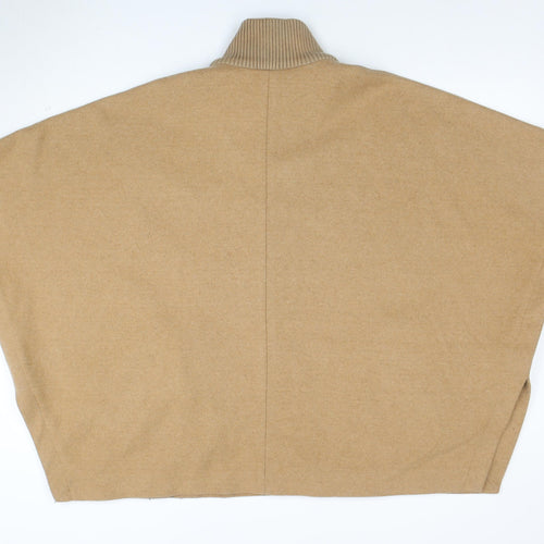Marks and Spencer Women’s Beige Wool Blend Zip Cape Jacket M