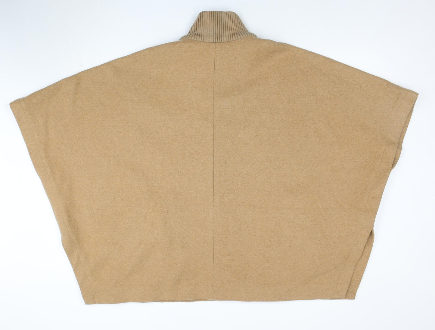 Marks and Spencer Women’s Beige Wool Blend Zip Cape Jacket M