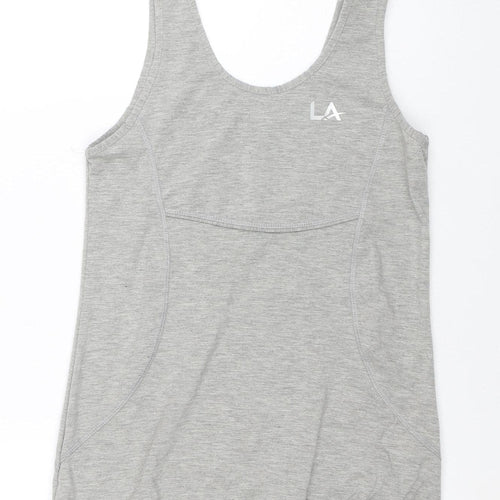 LA Gear Women's Grey Size 8 Racerback Tank Top Activewear