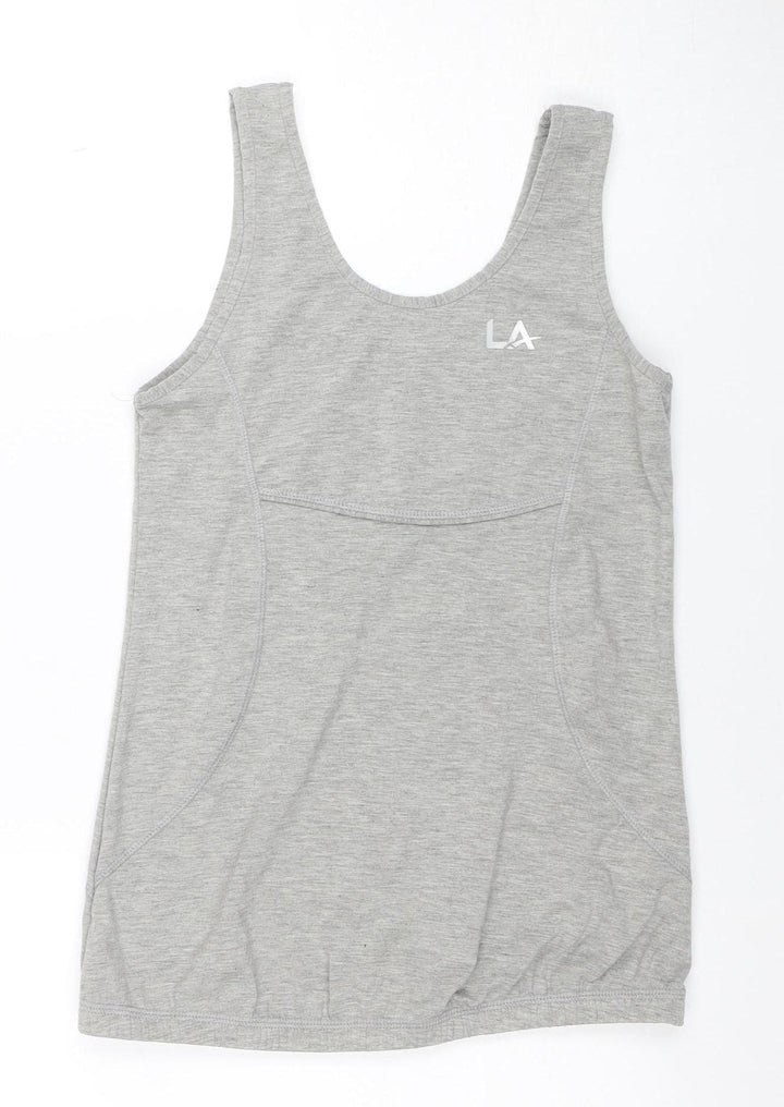LA Gear Women's Grey Size 8 Racerback Tank Top Activewear
