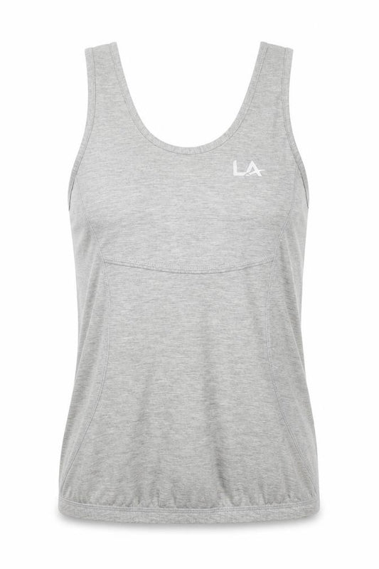 LA Gear Women's Grey Size 8 Racerback Tank Top Activewear