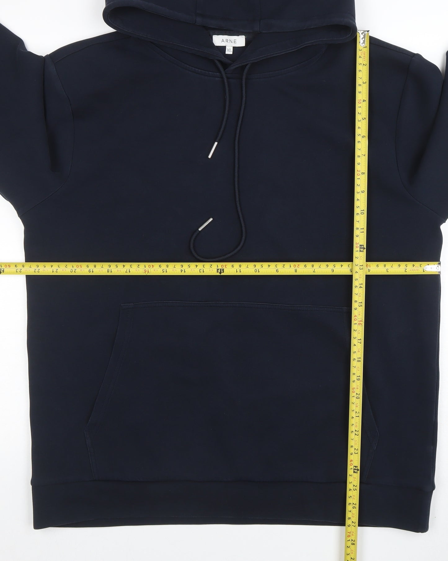 ARNE Men's Blue Pullover Hoodie XL Regular Fit Cotton Blend