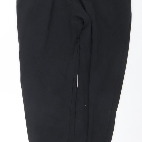 Adidas Men Black M Jogger Trousers Cotton Blend Regular Fit