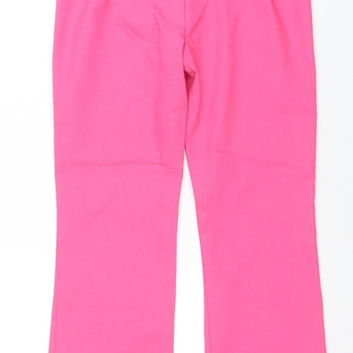 Zara Women's Pink Slim Fit Stretch Trousers Size S