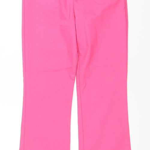 Zara Women's Pink Slim Fit Stretch Trousers Size S