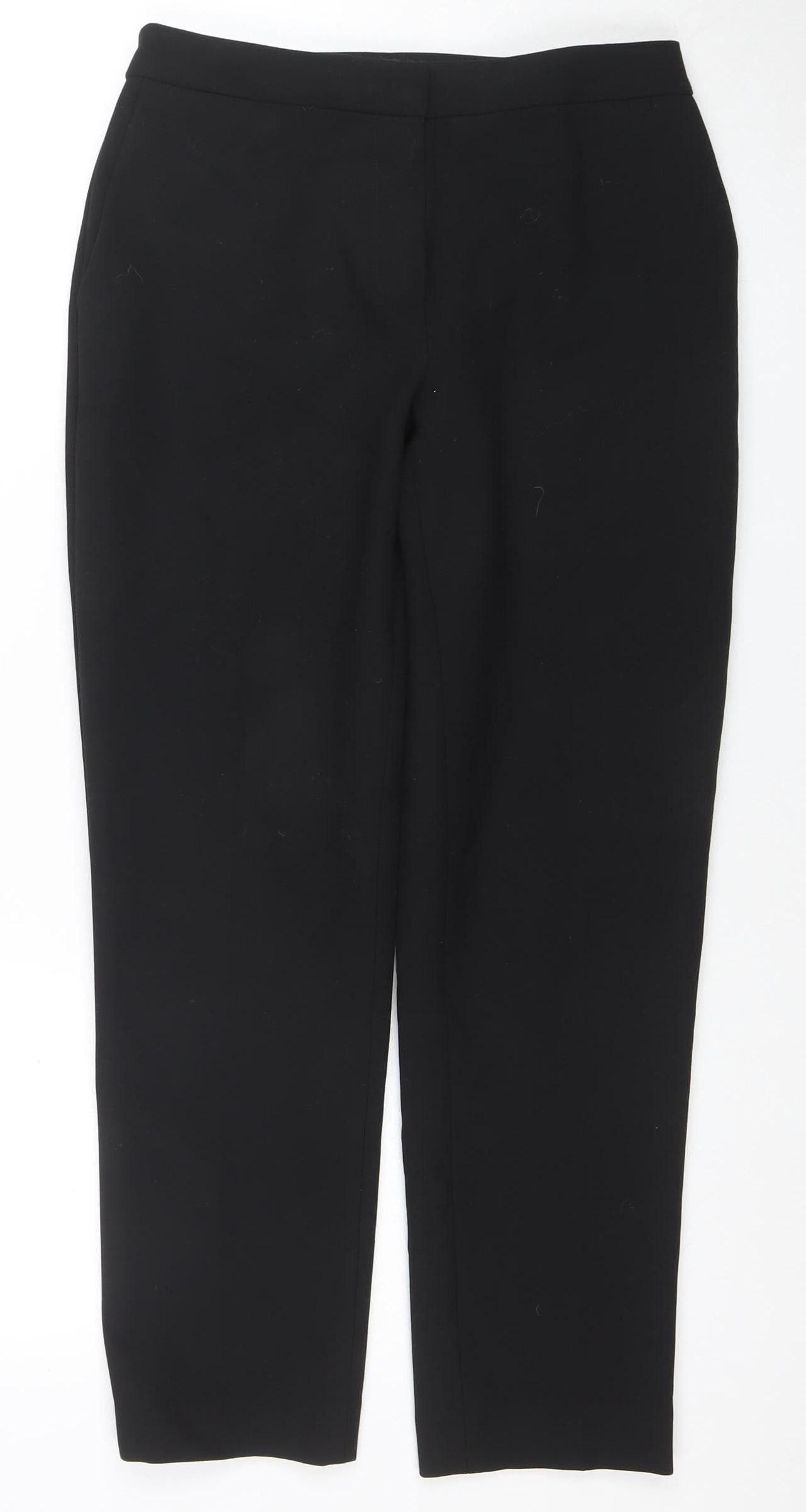 Jaeger Women Black Size 8 Slim Cropped Trousers