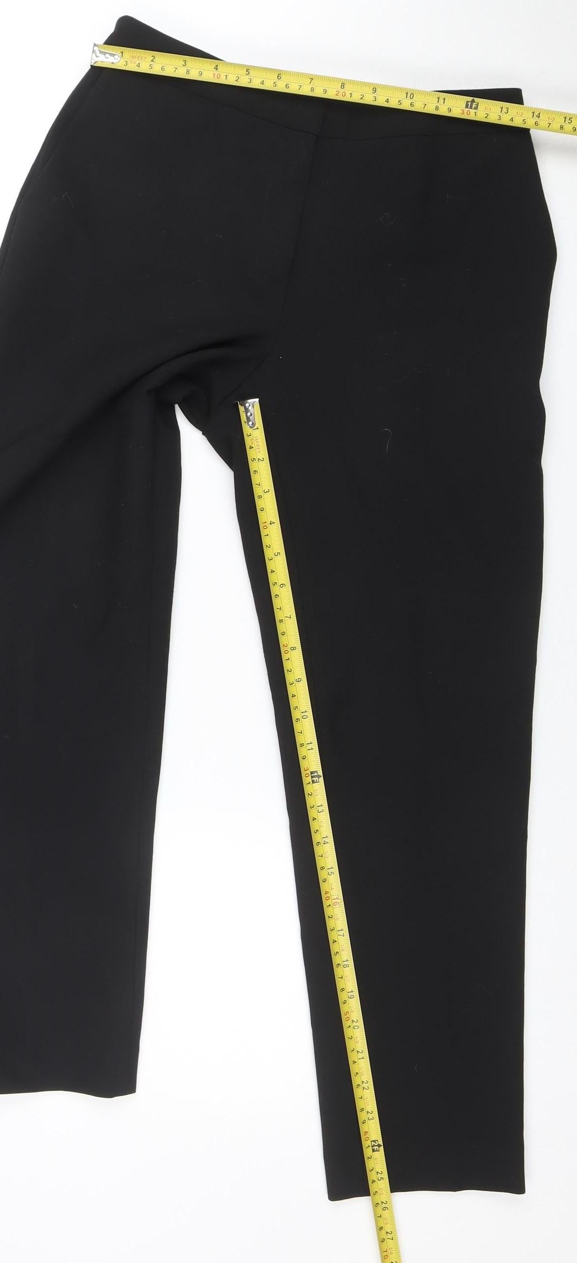 Jaeger Women Black Size 8 Slim Cropped Trousers