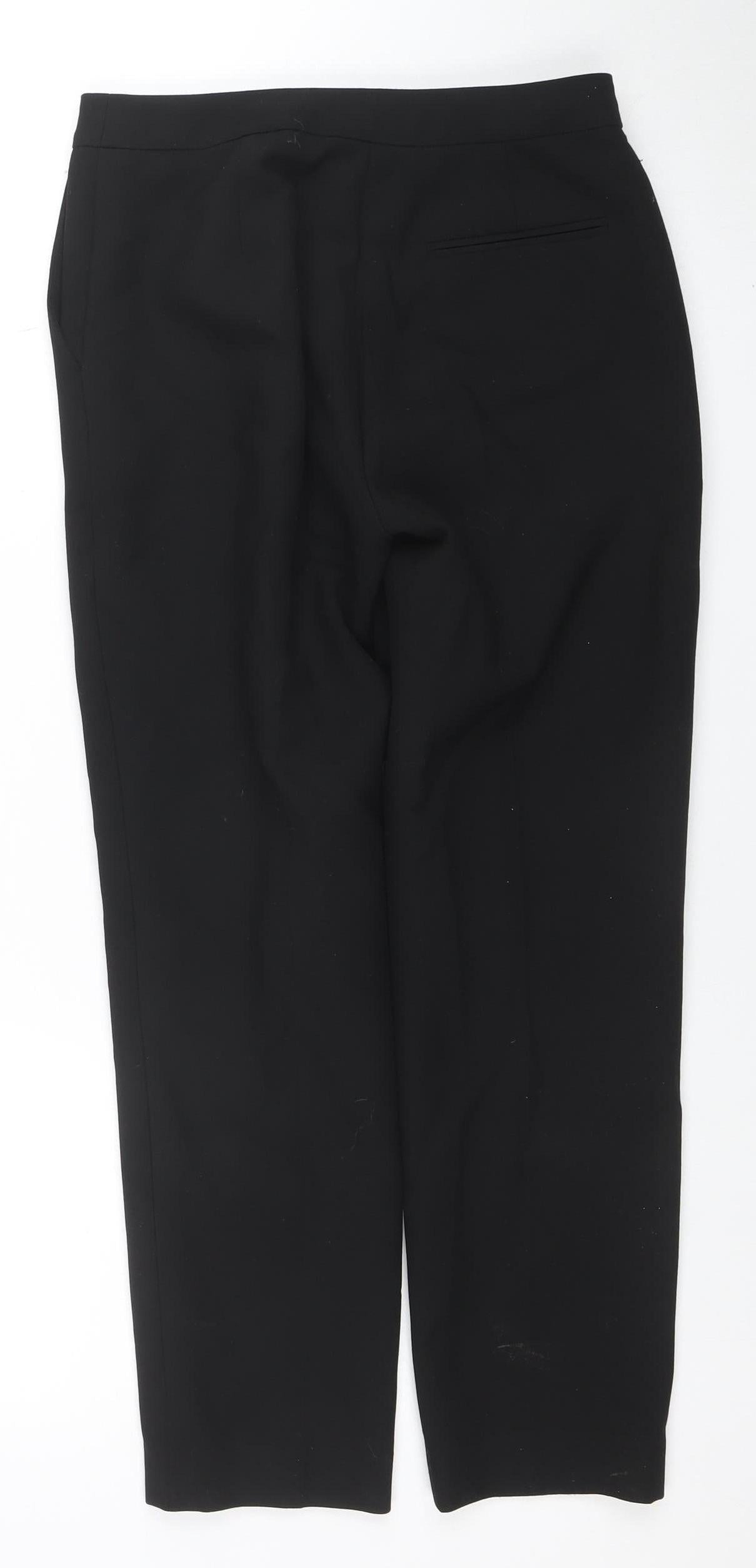 Jaeger Women Black Size 8 Slim Cropped Trousers