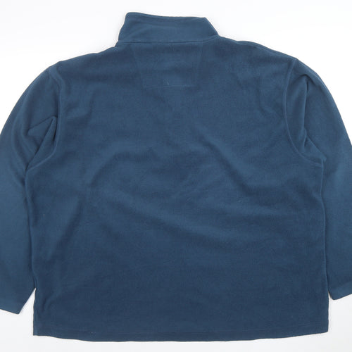 Regatta Mens Blue 2XL Fleece Pullover Sweatshirt Outdoor Zip