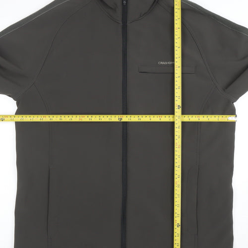 Craghoppers Men's Grey Softshell Full Zip Jacket Size L Outdoor
