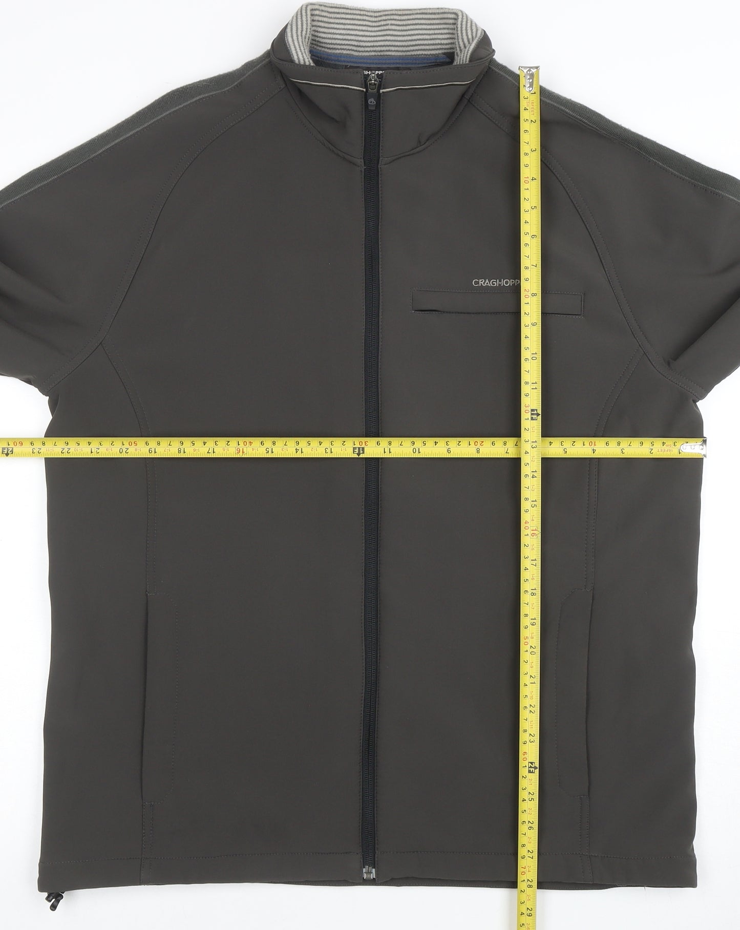 Craghoppers Men's Grey Softshell Full Zip Jacket Size L Outdoor