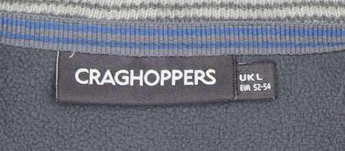 Craghoppers Men's Grey Softshell Full Zip Jacket Size L Outdoor