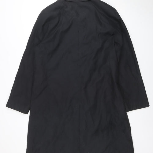 Nuage Women's Black Size 14 Long Waterproof Rain Coat