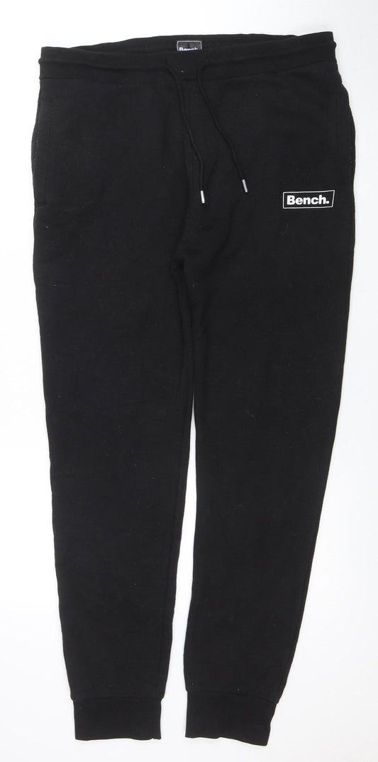 Bench Men’s Black XL Jogger Sweatpants Fleece Elastic Waist Activewear