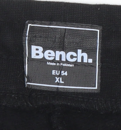 Bench Men’s Black XL Jogger Sweatpants Fleece Elastic Waist Activewear