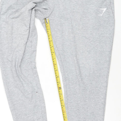 Gymshark Men's Grey Slim Fit Jogger Trousers Size M Elastic Waist