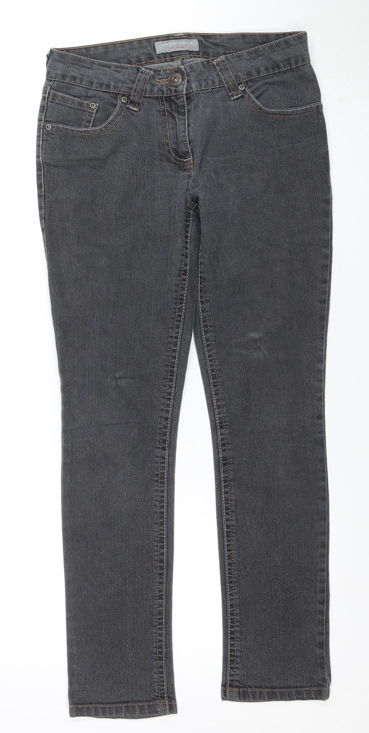 Dorothy Perkins Women Grey Skinny Stretch Jeans Size 8