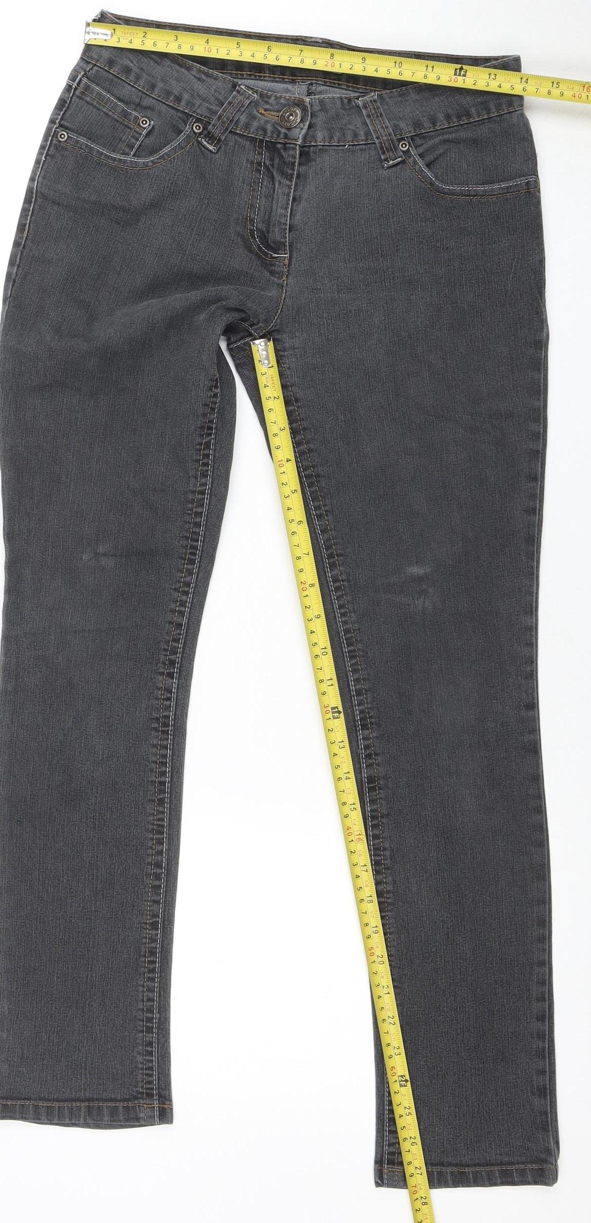Dorothy Perkins Women Grey Skinny Stretch Jeans Size 8