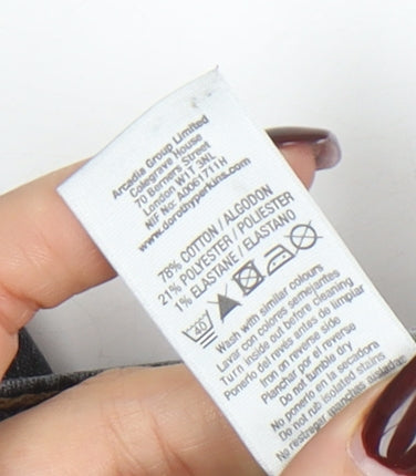 Dorothy Perkins Women Grey Skinny Stretch Jeans Size 8