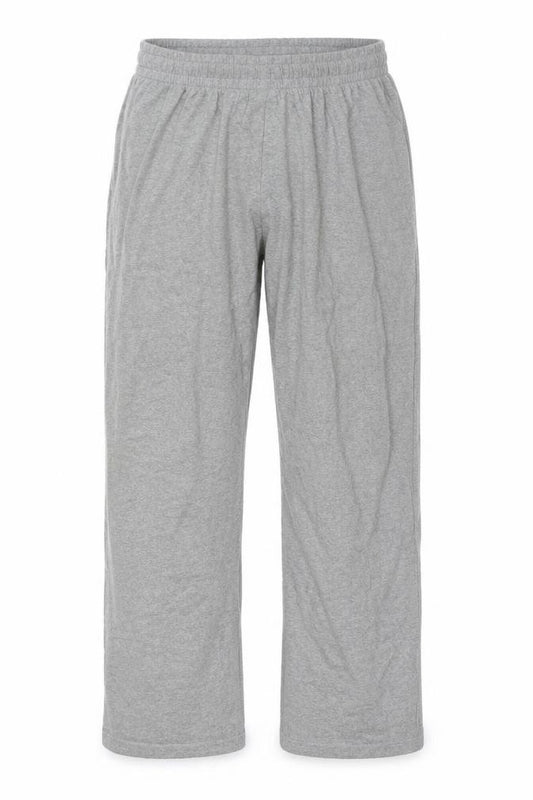Front view of Quality Leisurewear Men's Grey Sweatpants S Regular Fit Elastic Waist