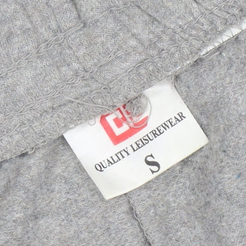 Quality Leisurewear Men's Grey Sweatpants S Regular Fit Elastic Waist