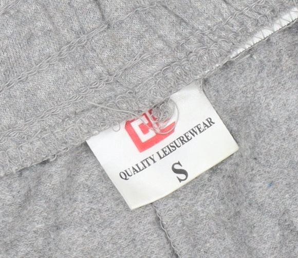 Quality Leisurewear Men's Grey Sweatpants S Regular Fit Elastic Waist