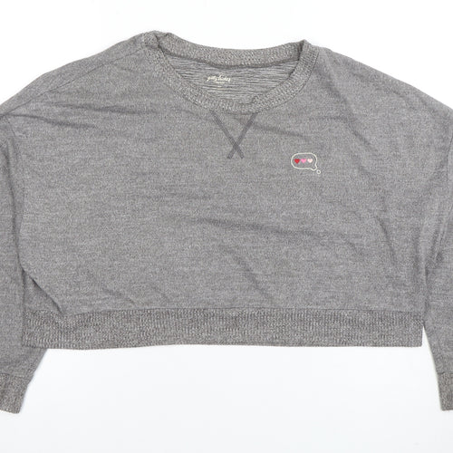 Gilly Hicks by Hollister Womens Grey Pullover Sweatshirt XS Relaxed Fit