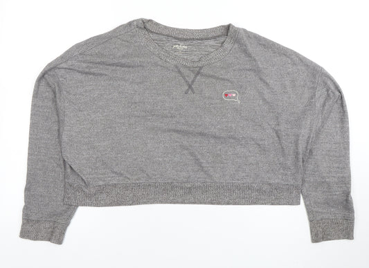 Gilly Hicks by Hollister Womens Grey Pullover Sweatshirt XS Relaxed Fit