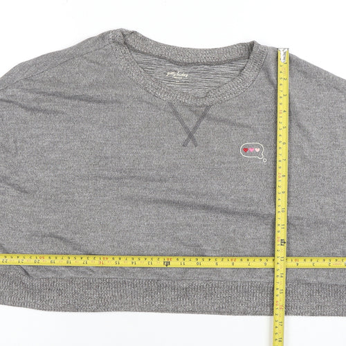 Gilly Hicks by Hollister Womens Grey Pullover Sweatshirt XS Relaxed Fit
