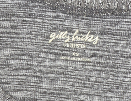 Gilly Hicks by Hollister Womens Grey Pullover Sweatshirt XS Relaxed Fit