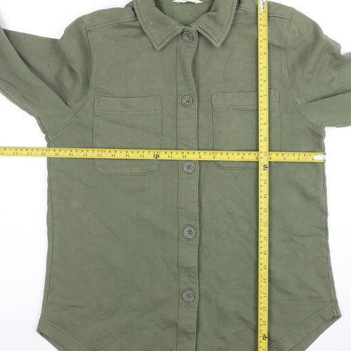 ANYDAY John Lewis Men’s Green Cotton Blend Button Jacket S
