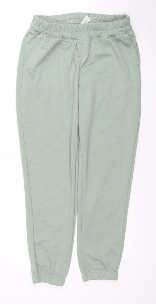 Yogalicious Women's Green Scuba Taylor Jogger Trousers Size M