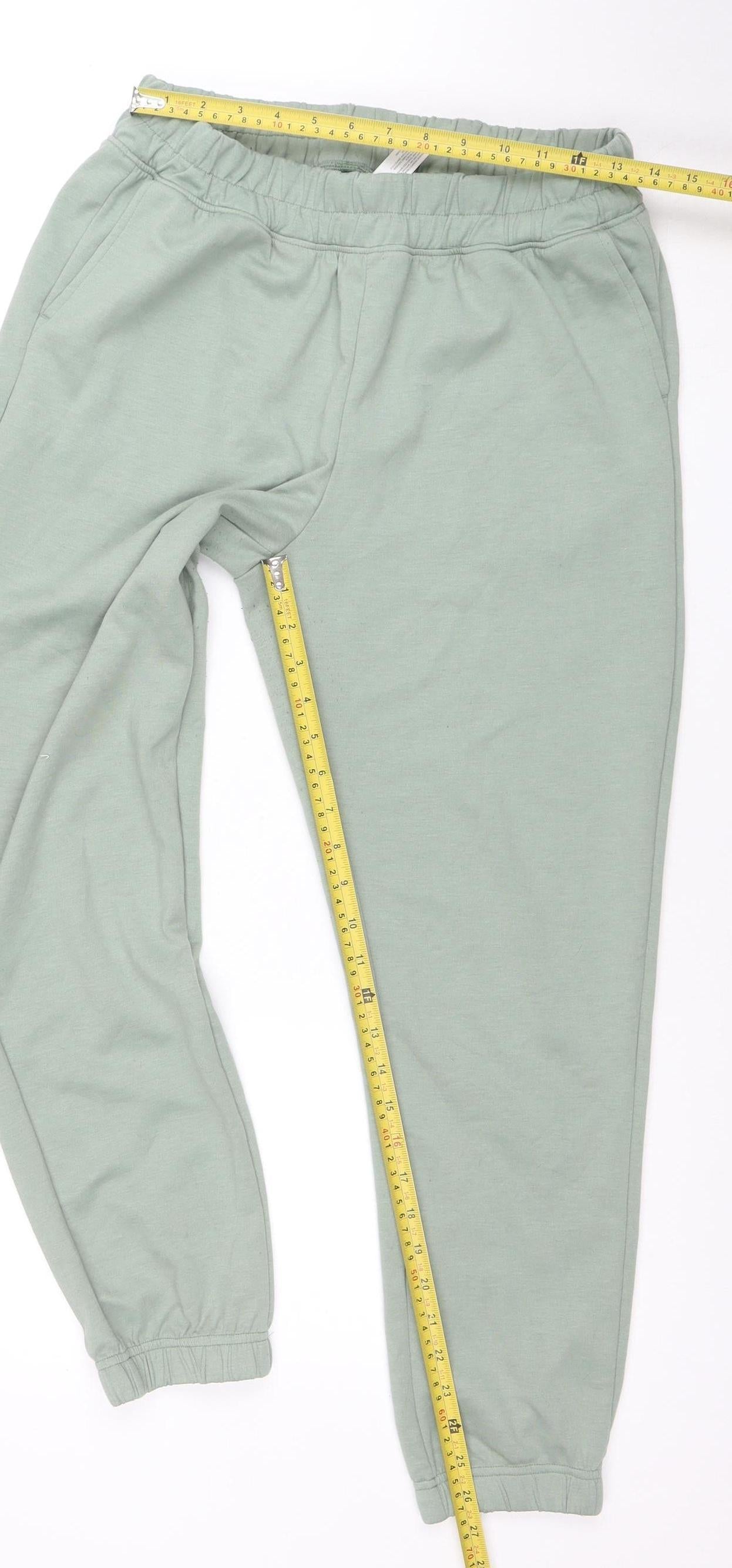 Yogalicious Women's Green Scuba Taylor Jogger Trousers Size M