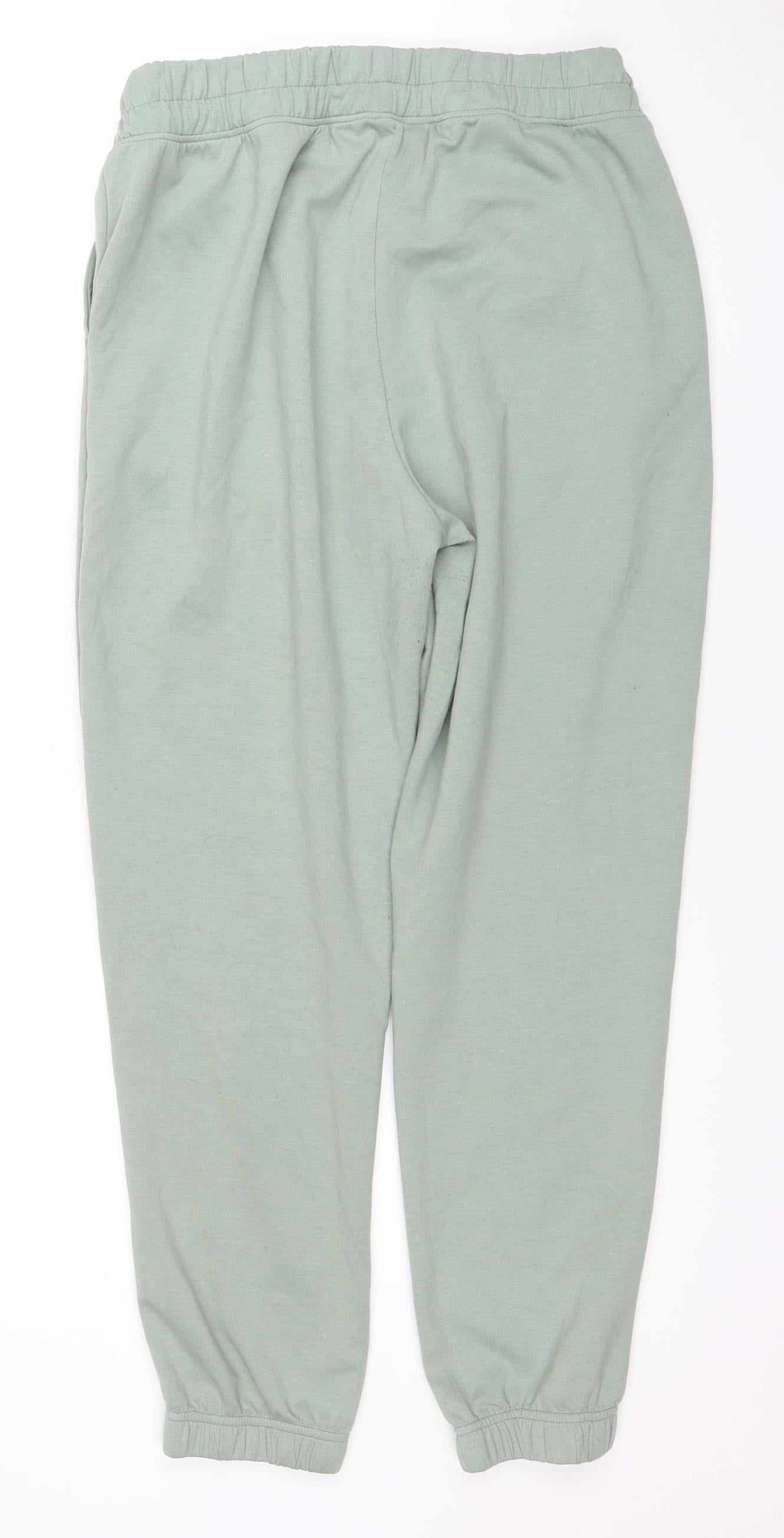 Yogalicious Women's Green Scuba Taylor Jogger Trousers Size M