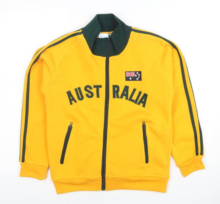 Around Australia Boys Yellow Full Zip Sweatshirt Size 12 Classic Fit