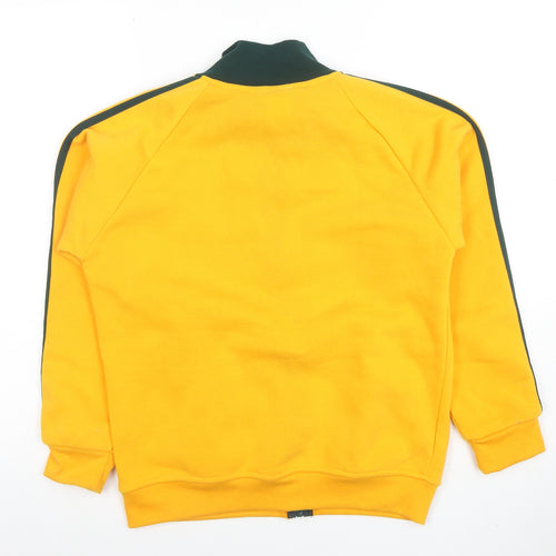 Around Australia Boys Yellow Full Zip Sweatshirt Size 12 Classic Fit