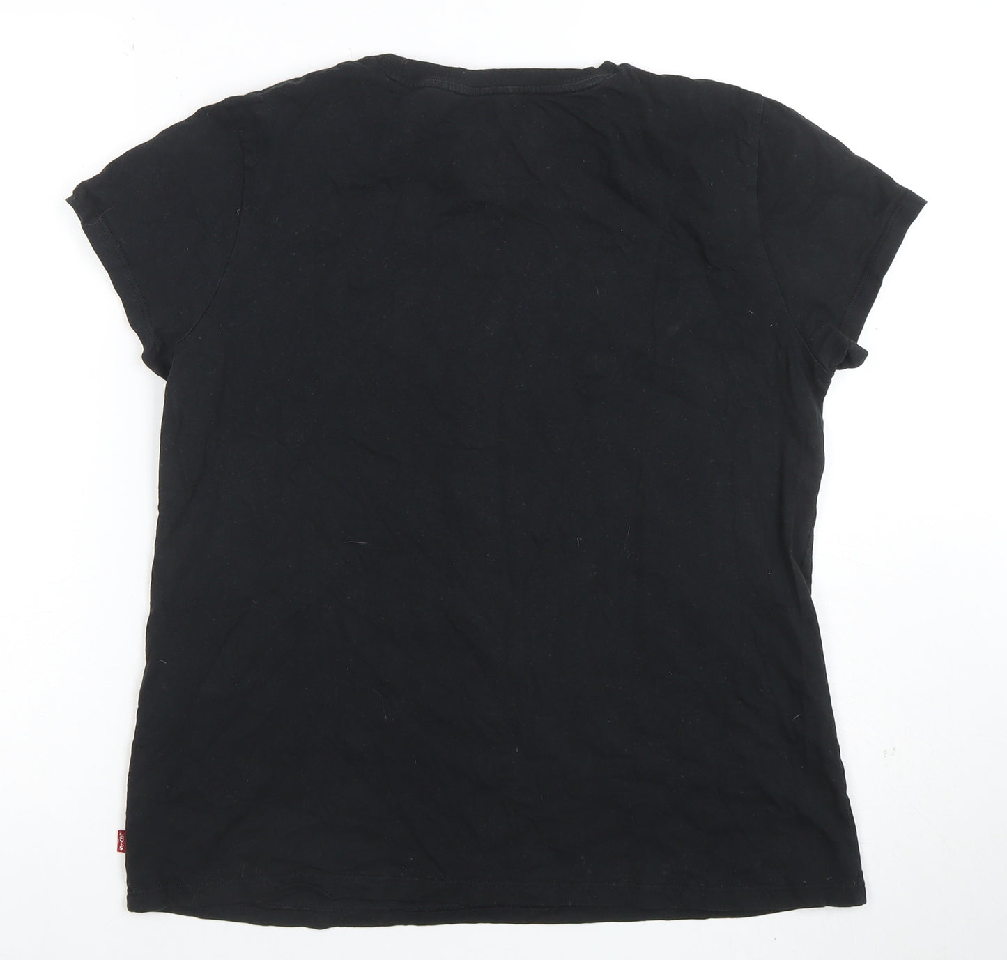 Levi's Womens Black New York Graphic Cotton T-Shirt Size L