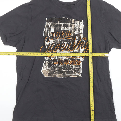 Superdry Men's Black XL Tokyo Graphic Print T-Shirt