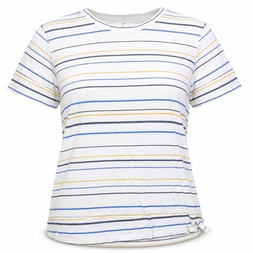 Hymn Unisex Multicoloured Striped Cotton Short Sleeve T-Shirt M