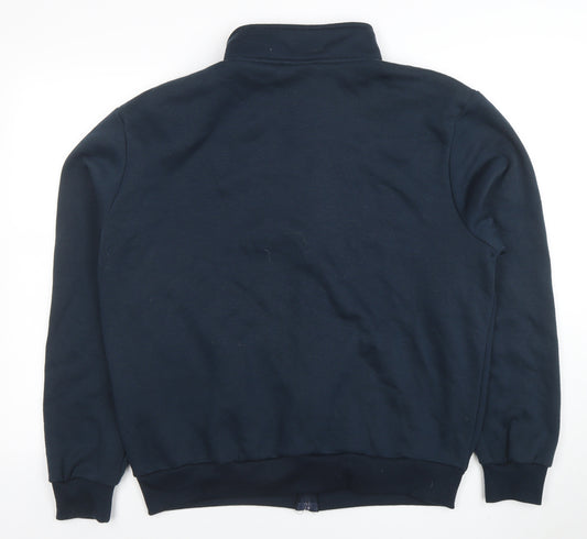 Lee Cooper Men’s Blue Full Zip Sweatshirt L Regular Fit