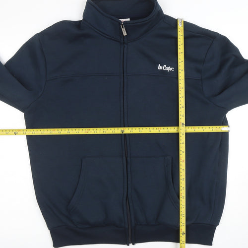 Lee Cooper Men’s Blue Full Zip Sweatshirt L Regular Fit