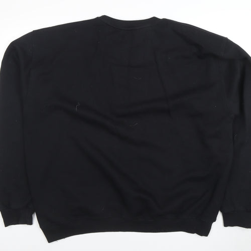 Little White Lies Men's Black 2XL Crew Neck Pullover Sweatshirt